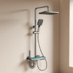 Colonne de douche en laiton poli