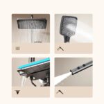 Colonne de douche en laiton poli