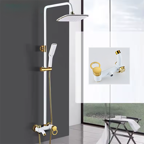 Ensemble de douche élégant avec support mural_4