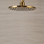 Ensemble de douche doré thermostatique 3 modes de jet