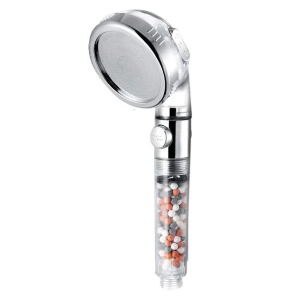 Pommeau de douche haute pression avec perles filtrantes