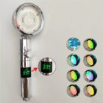 Pommeau de douche affichage LED 7 couleurs