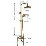 Ensemble de douche vintage en laiton