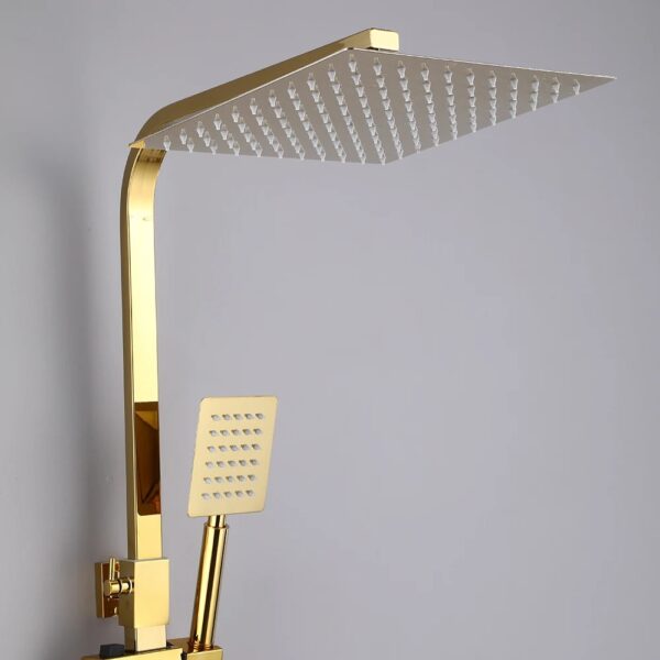 Ensemble de douche doré multifonction
