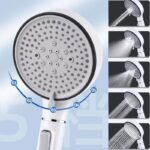 Pommeau de douche anti calcaire avec billes filtrantes