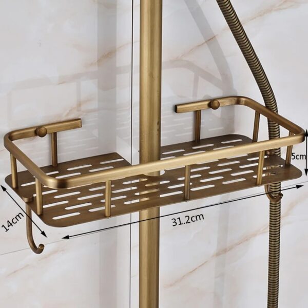 Ensemble de douche vintage en laiton