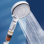 Pommeau de douche anti calcaire avec billes filtrantes