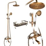 Ensemble de douche vintage en laiton