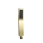 Pommeau de douché inox brossé doré