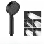 Pommeau de douche noir 5 modes de jet