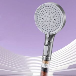 Pommeau de douche anti calcaire avec billes filtrantes