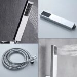 Mitigeur baignoire minimaliste avec pommeau de douche