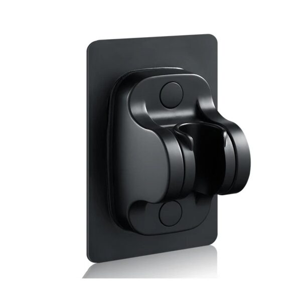 Support pommeau de douche noir universel ajustable